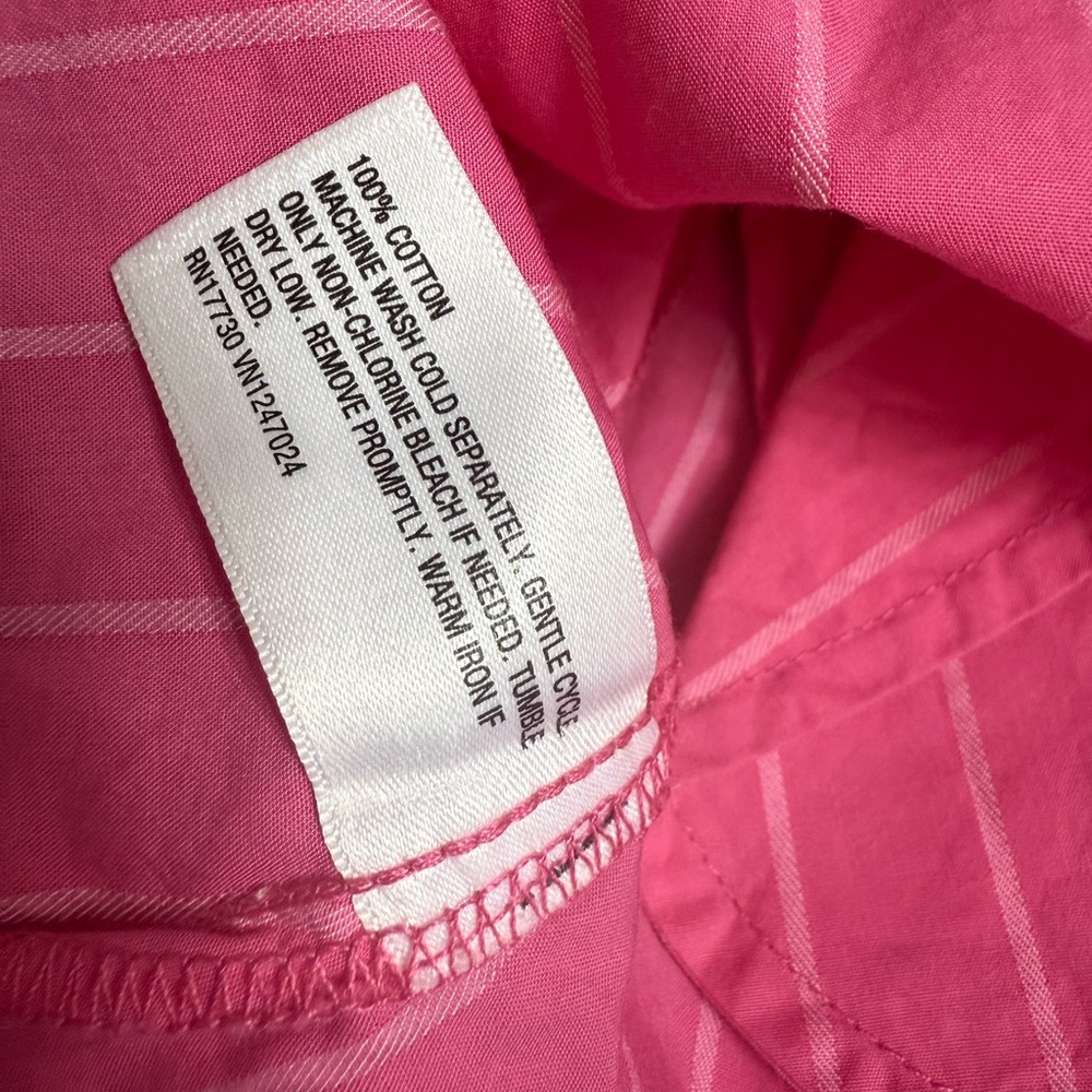Shift Mini Dress Pink and White Striped A New Day New with Tags Large - Picture 5 of 5